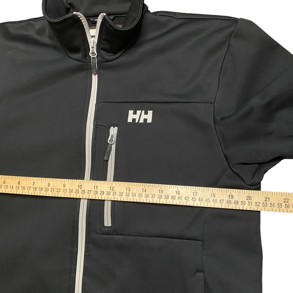 Helly Hansen Verglas Windpro Fleece Jacket Mens L Black Midlayer Hike Ski Norway - Picture 9 of 10